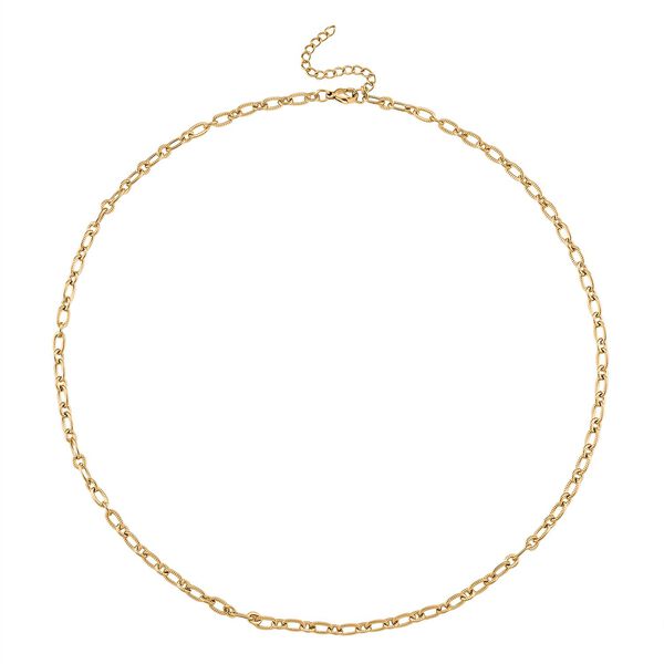 DESIGNER INSPIRIERT - 2er Fancy Ketten Set mit 5 cm Extender, Goldfarben image number 6