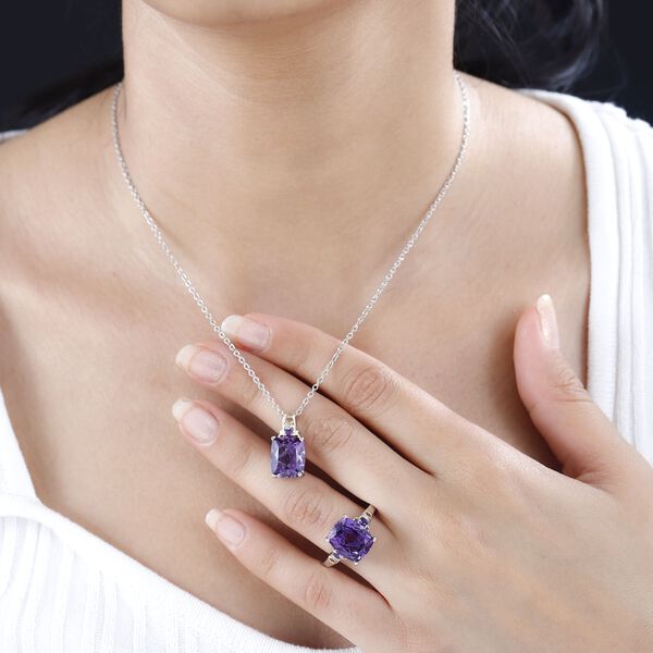 Afrikanisches Amethyst-Schmuckset - 11,21 ct. image number 3