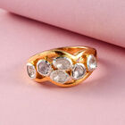 Polki Diamant Ring 925 Silber vergoldet  ca. 0,50 ct image number 1