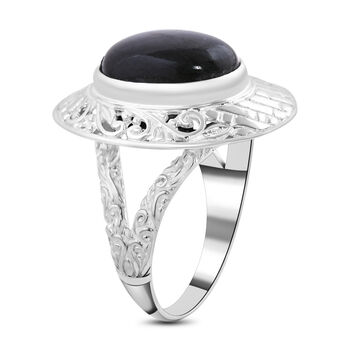 Labradorit Ringe 925 Silber (Gr&ouml;&szlig;e 16.00) ca. 12.76 ct