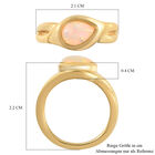 Natürlicher Äthiopischer Opal Ring 925 Silber vergoldet  ca. 0,79 ct image number 6