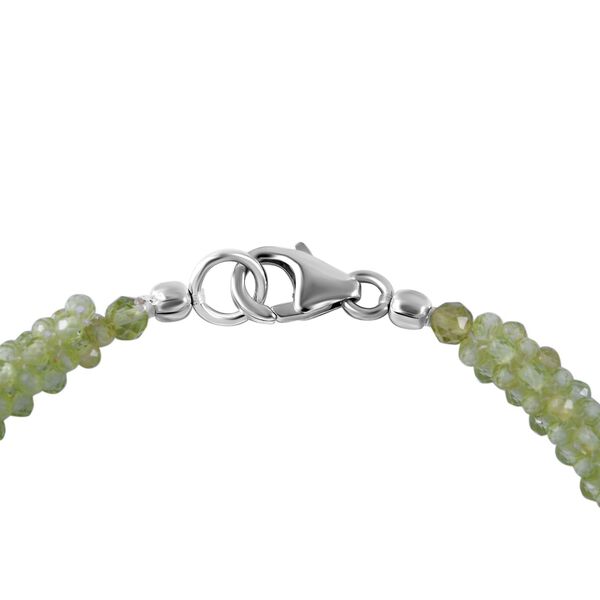 Nat&uuml;rliches Peridot Armband, ca. 20 cm, 925 Silber rhodiniert, ca. 27.50 ct image number 3