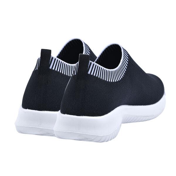 Sportliche Slip-On-Sneaker, Gr&ouml;&szlig;e 36, Schwarz image number 2