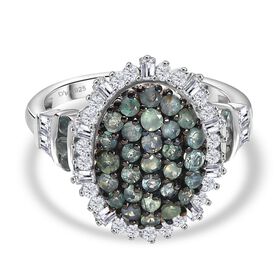D&rsquo;Joy Moissanit und Alexandrit Ring - 1,96 ct.