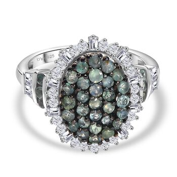 D&rsquo;Joy Moissanit und Alexandrit Ring - 1,96 ct.