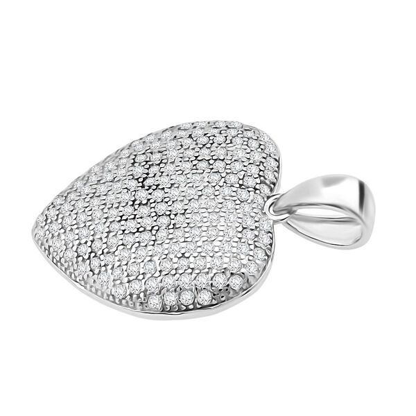 Lustro Stella Wei&szlig;er Zirkonia Anh&auml;nger 925 Silber rhodiniert image number 3