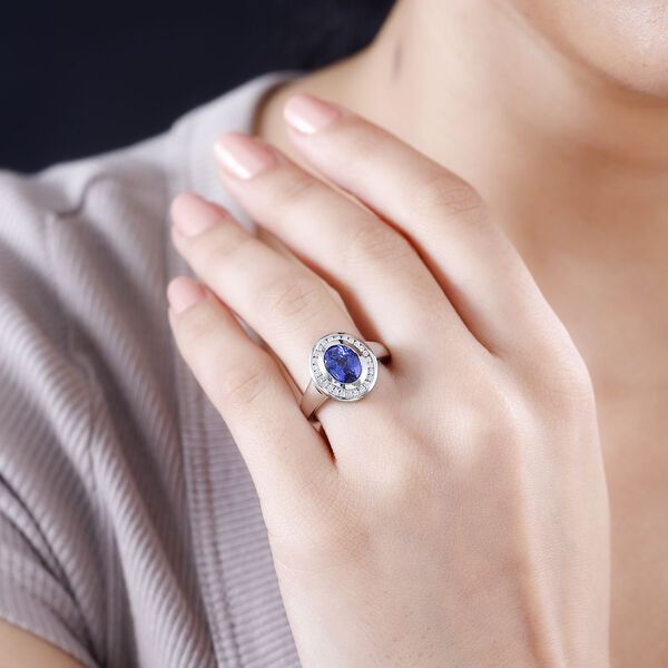 RHAPSODY AAAA Tansanit und VA EF Diamant Ring in 950 Platin - 2,26 ct. image number 9
