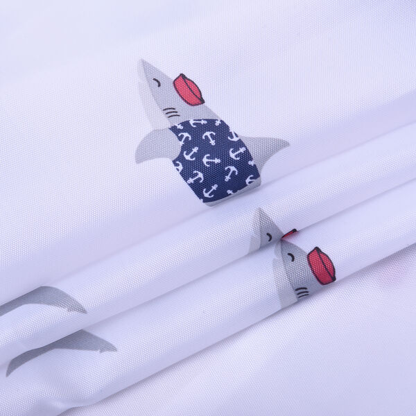 Duschvorhang mit 12 Haken, Elfenbeinfarben image number 2