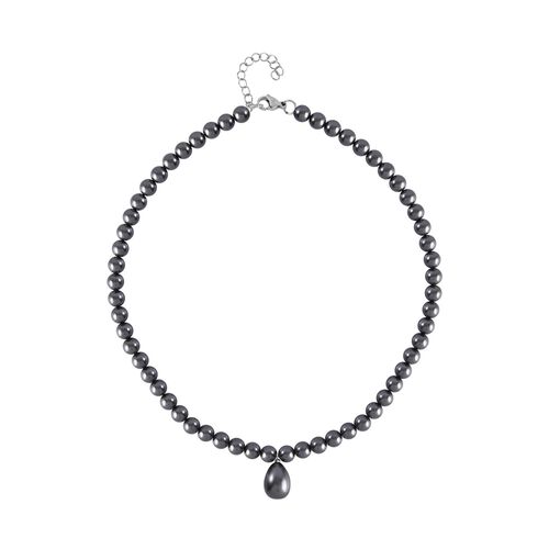 Pfaufarbene Muschelperle-Halskette, 45 cm - 195 ct. image number 0