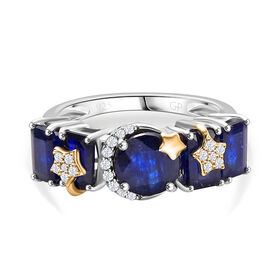 GP Celestial Dream Kollektion- AA Masoala Saphir, Zirkon und blauer Saphir-Ring - 5,76 ct.