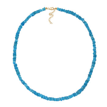 T&uuml;rkis Halskette, 45 cm - 100 ct.