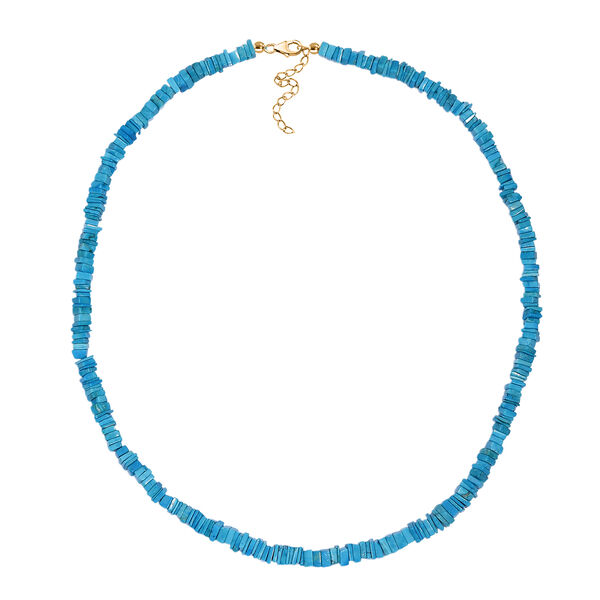 T&uuml;rkis Halskette, 45 cm - 100 ct. image number 4