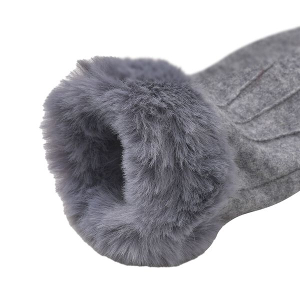 Kaschmirhandschuhe mit Touchscreen-Kompabilität, Grau image number 4