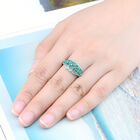 AAA Kagem Sambia Smaragd und Zirkon Ring 925 Silber rhodiniert  ca. 1,72 ct image number 3