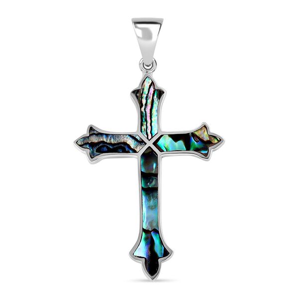 Royal Bali Kollektion- Abalone Muschel Kreuz Anh&auml;nger