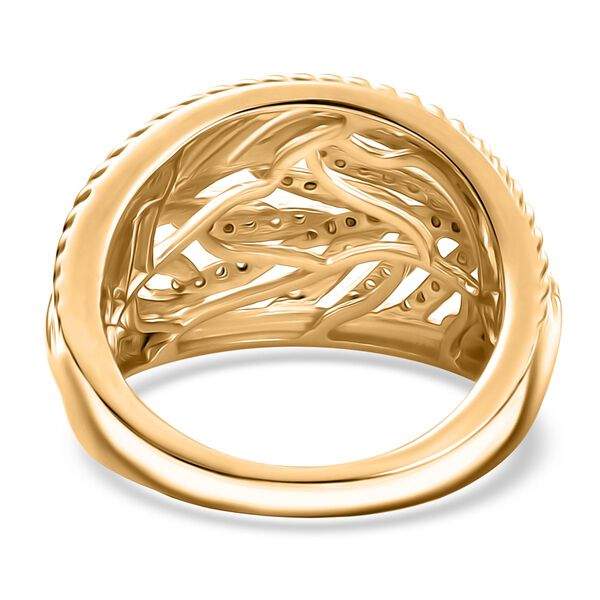 J Francis gefertigt mit SWAROVSKI- Zweifarbiger Swarovski Zirkonia-Ring image number 6