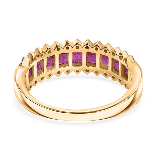 Afrikanischer Rubin und Moissanit Ring - 2,6 ct. image number 6