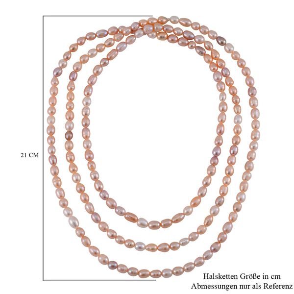 Mehrfarbige S&uuml;&szlig;wasser Perlen Kette, ca. 480,50 ct. image number 5