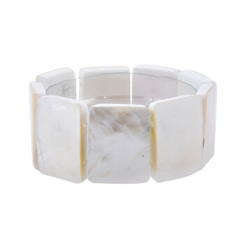 Royal Bali Kollektion - flexibles Perlmutt-Armband, ca. 19 cm