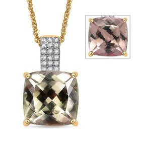 AAA Turkizit, Weißer Diamant Schmuckset ca. 50 cm 585 Gold ca. 5,04 ct.