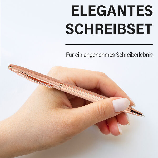 2er Set Kristall Stift, Bronze image number 2