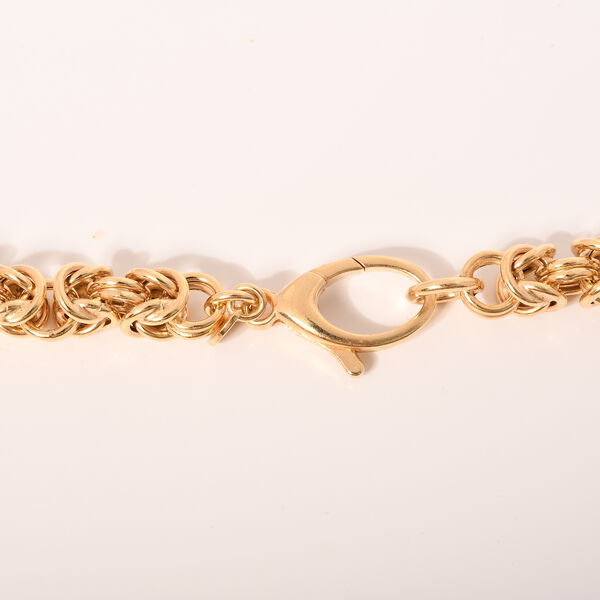 Italienische handgefertigte Königskette, 925 Silber vergoldet, 50 cm image number 3