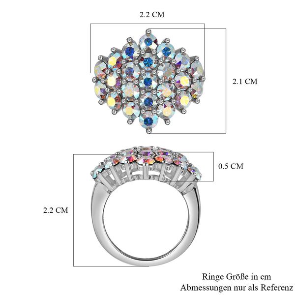 Kristall Ring, Edelstahl (Gr&ouml;&szlig;e 16.00) image number 6