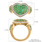 Kagem Sambischer Smaragd Ring, 925 Silber vergoldet (Größe 21.00) ca. 1.98 ct image number 6