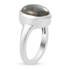 Labradorit-Ring, 925 Silber platiniert  ca. 5,76 ct image number 4