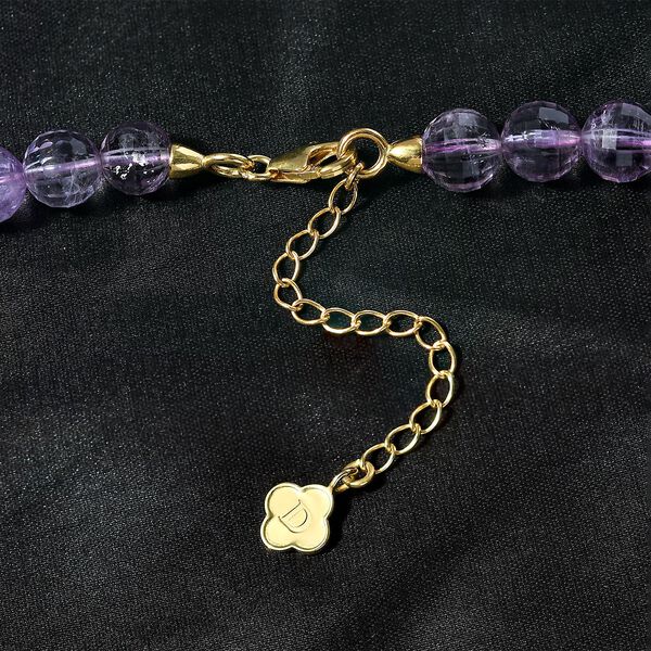 Rosa Amethyst Halskette, 45 cm - 250 ct. image number 4