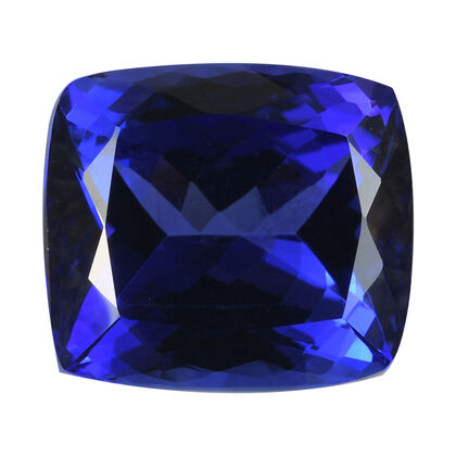 AAAA Tanzanite-Edelstein, Kissen- und Facettenschliff, 9,78x7,01 mm, 3,13 ct.