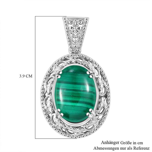 Malachit Anhänger - 15,54 ct. image number 6