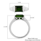 Natürlicher Chromdiopsid Ring 925 Silber platiniert  ca. 1,91 ct image number 6