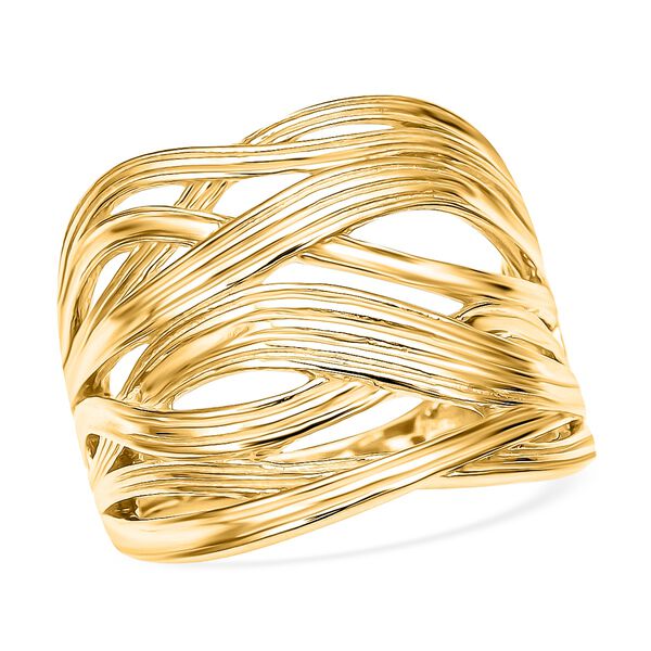 Verschlungener Ring, 925 Silber vergoldet  ca. 8,57g image number 4