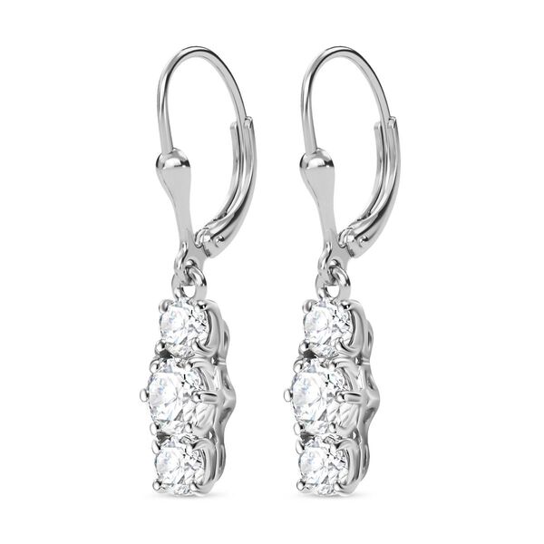 Moissanit Schmuckset, 925 Silber rhodiniert - 7,43 ct. image number 10