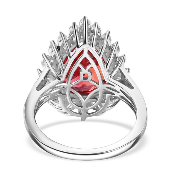 D'Joy Labor Padparadscha Saphir und Topas Ring und 50cm Halskette image number 12