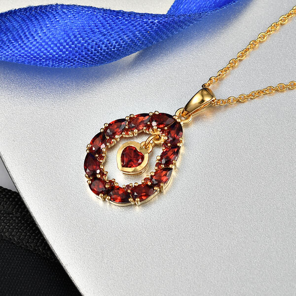 EVER TRUE Mosambik Granat Schmuckset ca. 50 cm ca. 3.47 ct image number 1