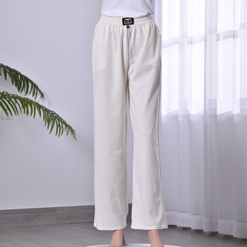 Strickhose für Damen mit Metallketten, Einheitsgröße, Weiß image number 0