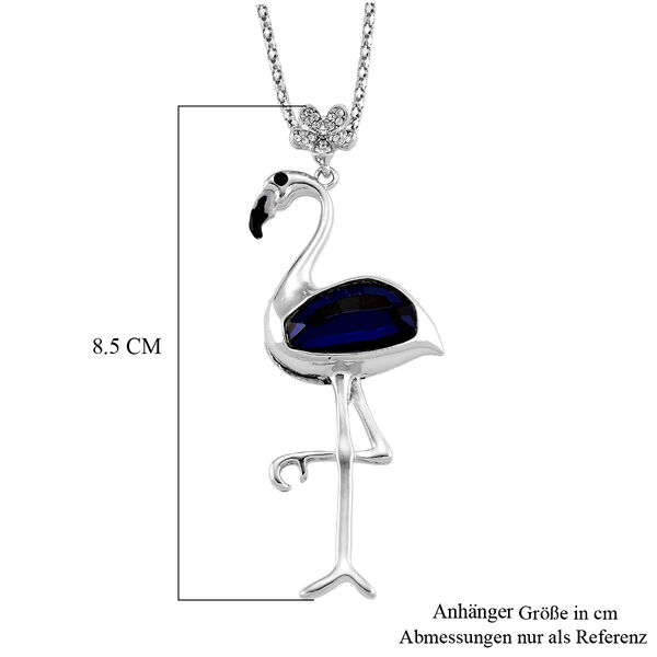 Mehrfarbiger Kristall Anh&auml;nger mit Kette ca. 63.5 cm + 5 cm Extender, Legierung, Legierung emailliert image number 6