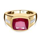 Afrikanischer Rubin und Zirkon-Ring - 6,08 ct. image number 0