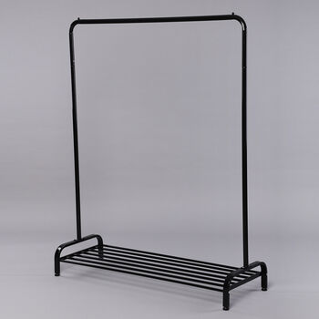 Kleiderst&auml;nder, Gr&ouml;&szlig;e: 115,5x40x145 cm, Schwarz