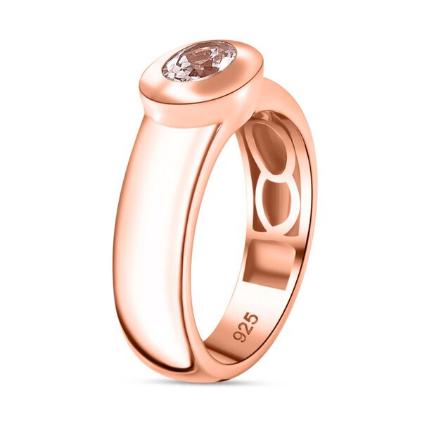 AA Maroppino Morganit Ring 925 Silber 750 Ros&eacute;gold Vermeil (Gr&ouml;&szlig;e 19.00) ca. 0.53 ct image number 5