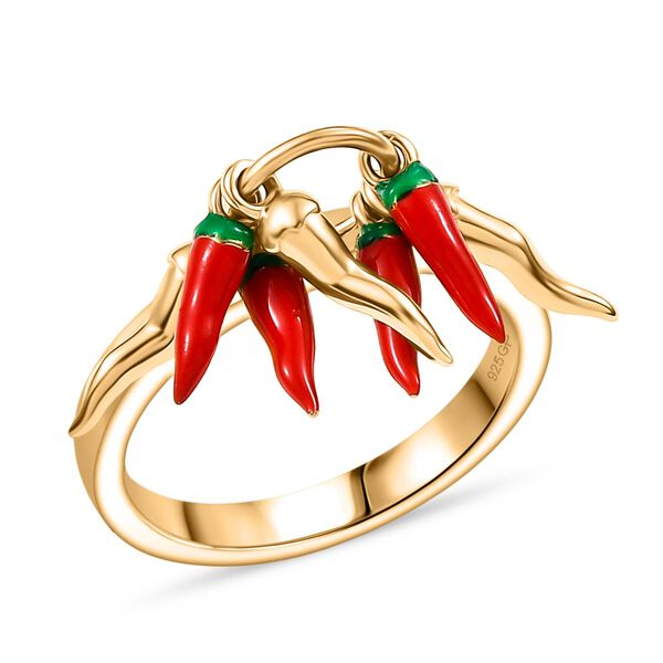 GP Kanchanaburi Blauer Saphir Ring 925 Silber 750 Gelb Vergoldet (Größe 21.00) image number 5