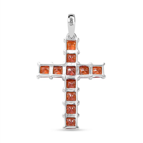 Granat Zirkonia Anhänger 925 Silber image number 5