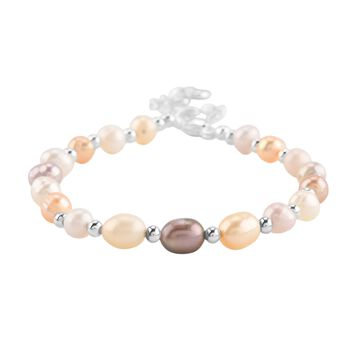 Mehrfarbiges S&uuml;&szlig;wasserperle 15,25+3,5cm Armband