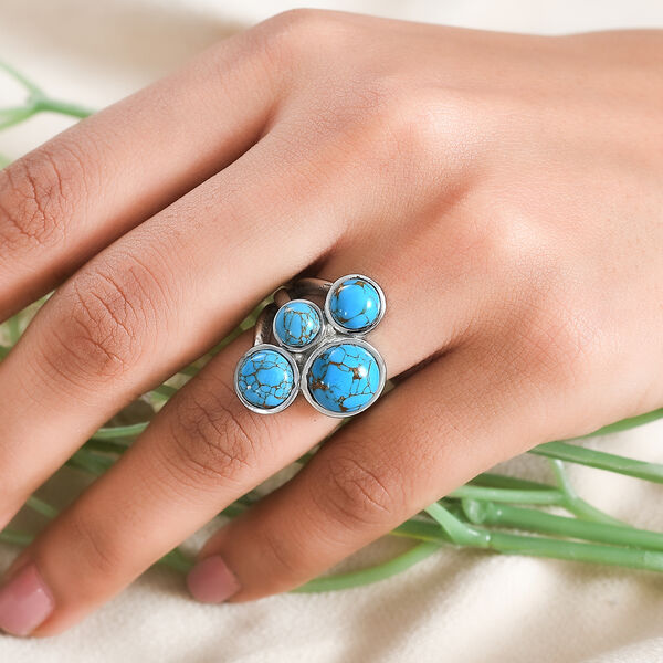 Blauer T&uuml;rkis-Ring - 7,72 ct. image number 2