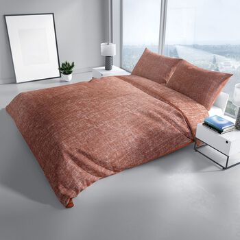 Bettw&auml;sche Set, 135x200cm, 80x80cm, Pfirsich