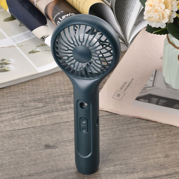 Mini-Handventilator mit Nebelspray, Schwarz image number 2