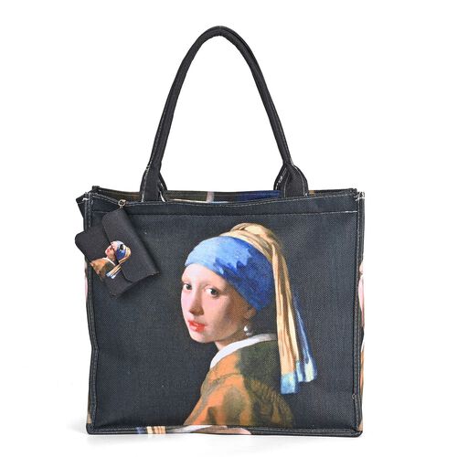 2er Set Shopper und Geldbörse - Mädchen mit dem Perlenohrring image number 0