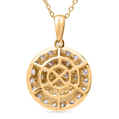 LUXURIANT DIAMOND - Lab Grown Diamant SI-GH SGL zertifiziert Schmuckset 925 Silber Gelbgold Vermeil ca. 1,00 ct. image number 3